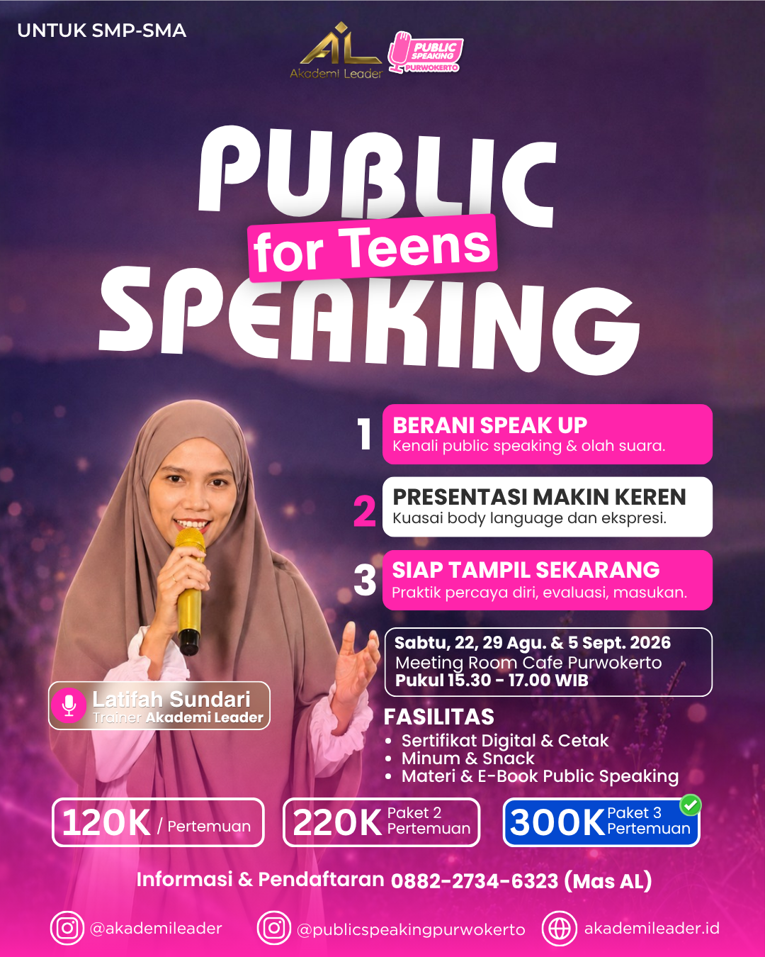 Public Speaking for Teens di Purwokerto: Berani Bicara, Tampil Percaya Diri!